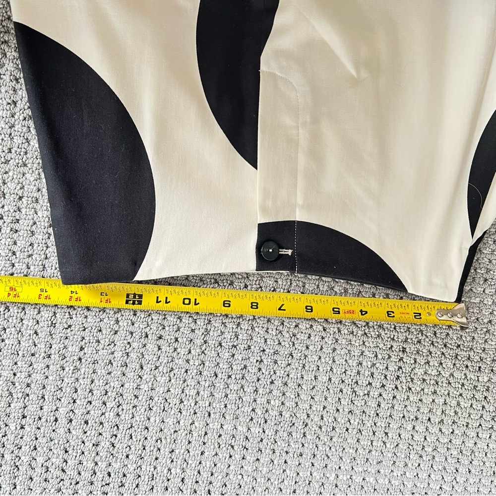 Zara Black and White Bold Dot Midi Skirt - Picture 4 of 9